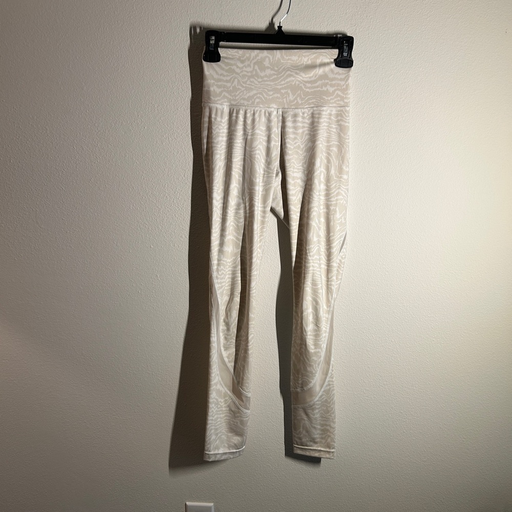 Zella Beige Patterned Leggings Size XS